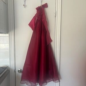 New Burgundy Chiffon Formal Dress – Japanese Brand